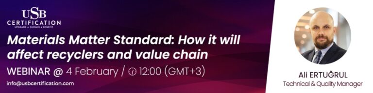 You Are Invited to Our Webinar! Materials Matter Standard How Will It Affect Recyclers and the Value Chain